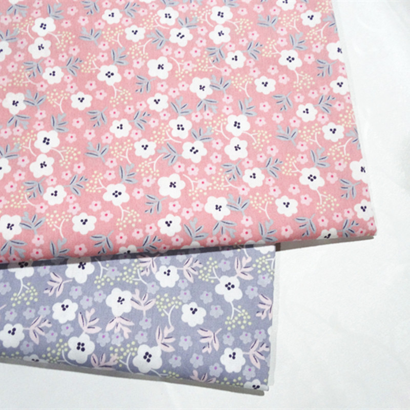 Pastoral Cotton Twill Small Floral Bedding Fabric Baby Cotton Dress Clothing Cloth DIY Fabric Loam