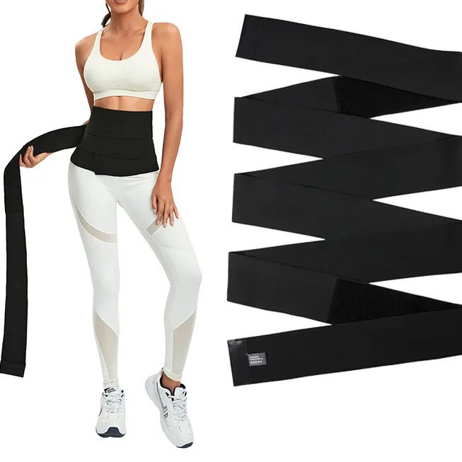 Cross-border Hot Sale Waist Winding Belt Sports Belt Women's Belt Elastic Abdominal Adjustable Elastic Belt
