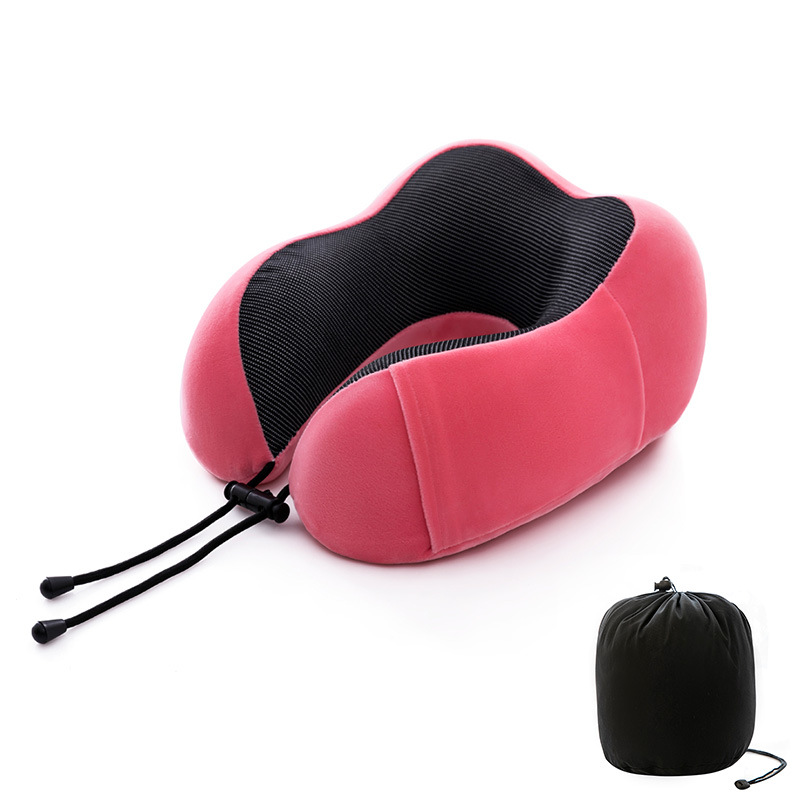 Picture of Cross-border U-shaped neck pillow can be fixed Logo simple memory foam U-shaped pillow wholesale travel neck pillow portable U-shaped pillow