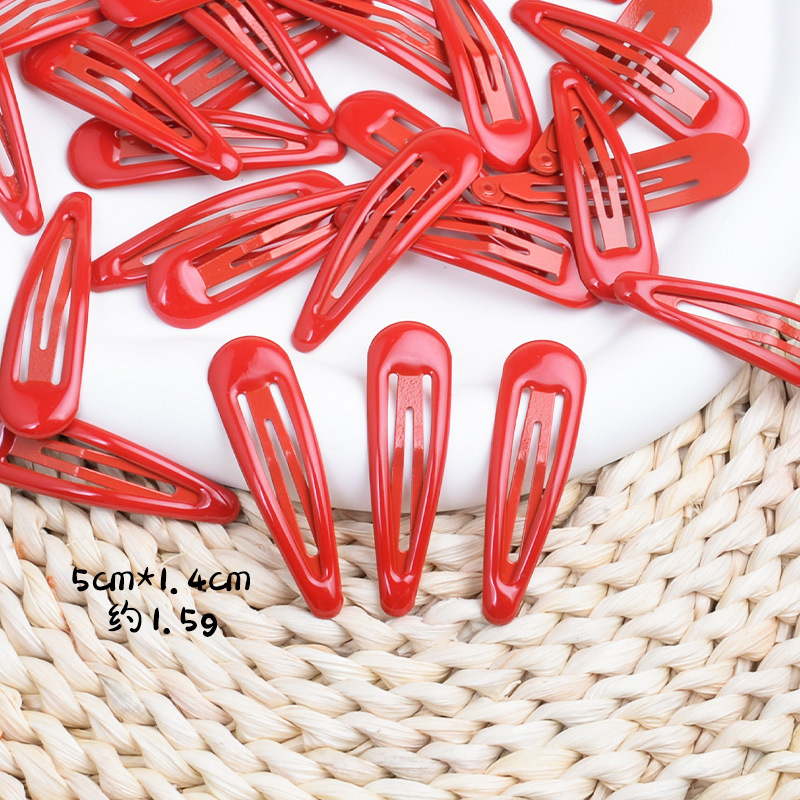 Picture of Candy Colorful Hairpin Hyuna Style Colorfulful Water Drop Clip Glue Bb Clip Hairpin Duckbill Clip Korean DIY Headwear Wholesale
