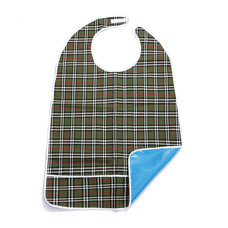 Picture of Four Seasons Adult Bib Double-Layer Waterproof Widened Large Eating Bib Saliva Towel Special Apron Bib for the Elderly