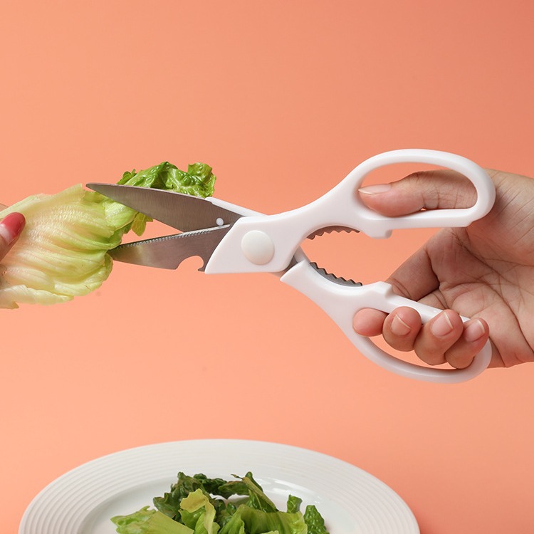 Picture of Mimaki. Multi-functional Kitchen Scissors Stainless Steel Japanese Strong Chicken Bone Scissors Home Cutters Meat Killing Fish Food Scissors