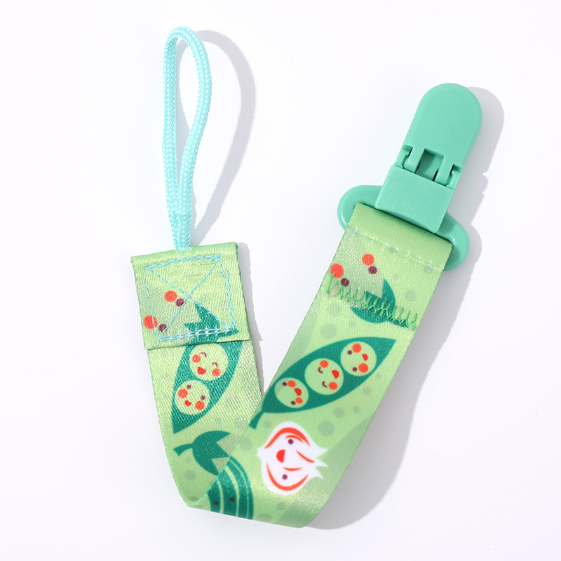 Picture of Factory in stock direct double-sided floral pacifier chain baby toy teether anti-drop chain lanyard baby anti-drop strap