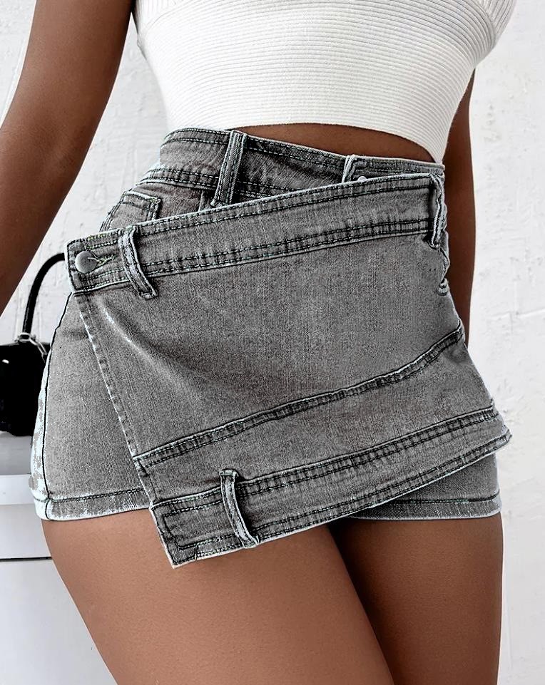 Picture of Brand 2025 Summer Princess Style Fresh and Sweet Denim Wide Leg Pants Women's Jeans Agent Franchise