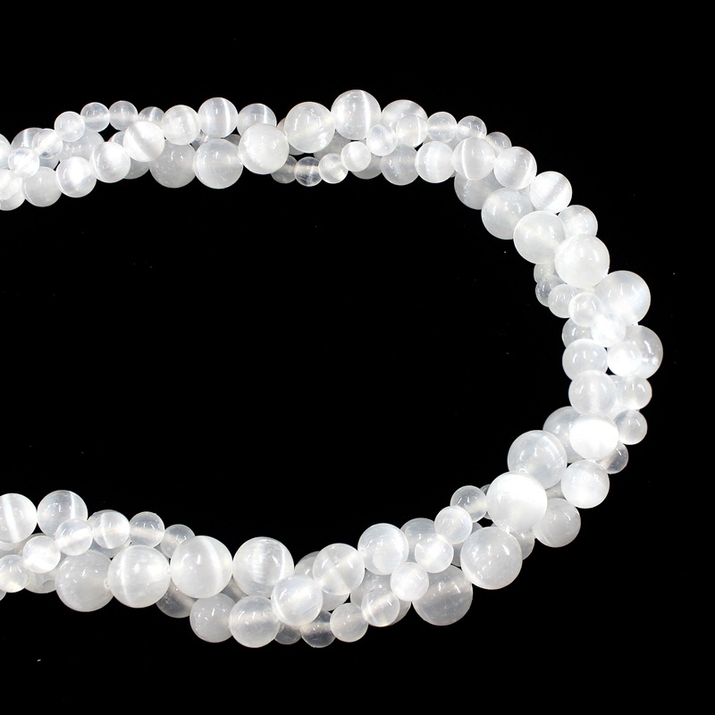 Picture of Natural gypsum stone beads semi-finished products loose beads beads wholesale handmade DIY bracelet necklace jewelry accessories