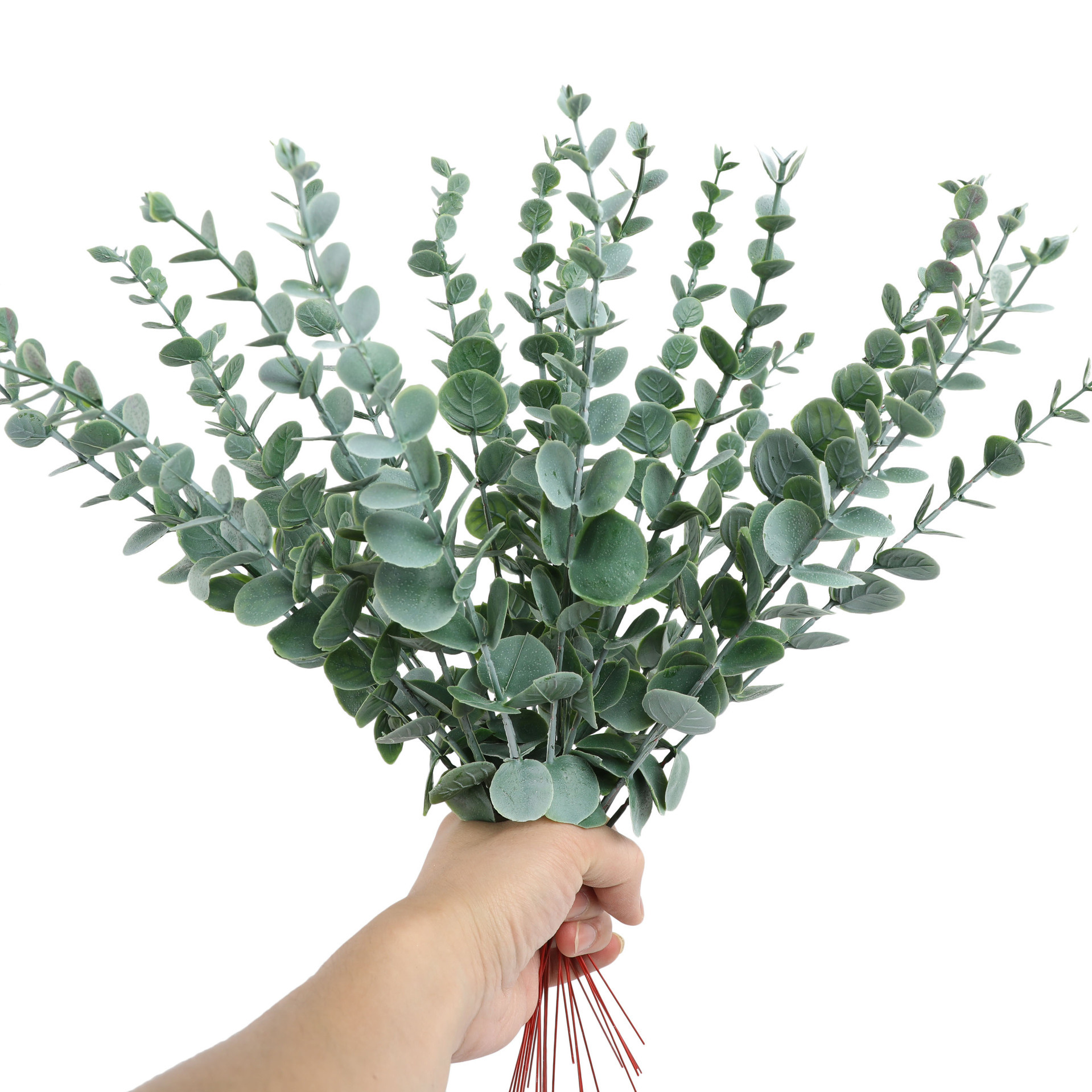 Picture of Cross-Border Simulated Green Plants Eucalyptus Leaves Amazon Simulated Plants Wholesale Eucalyptus Leaves Ins Decoration Home Wedding