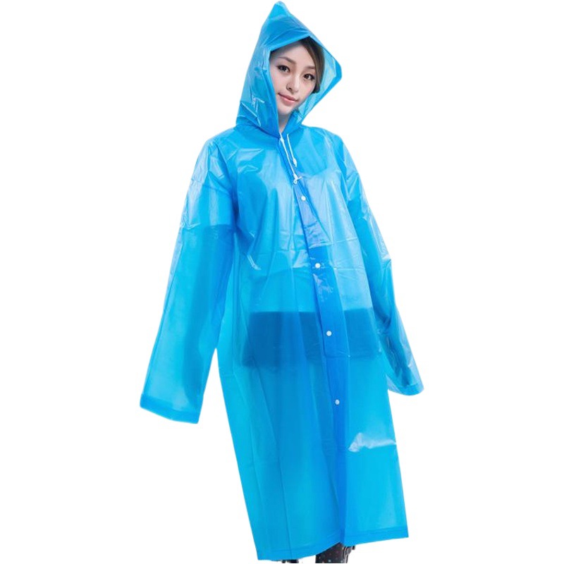 Liwang Cross-Border Raincoat Extra Large Poncho Thickeneded Eva Raincoat Single Full-Body All-In-One Translucent Raincoat