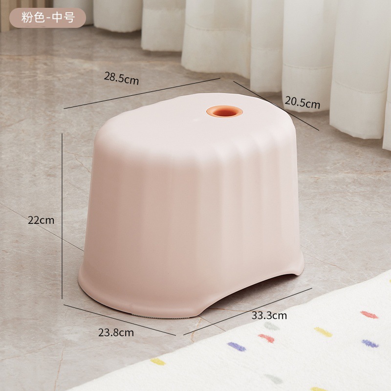 Picture of Household Plastic Small Stool Simple Style Thickened Coffee Table Small Stool Shoe Changing Stool Sofa Stool Bathroom Low Stool Chair
