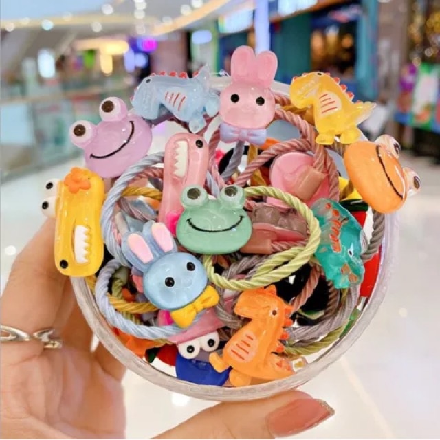Picture of Children's hair rope hair ring does not hurt the hair of Korean baby girl rubber band hair rope headdress cute girl hair accessories