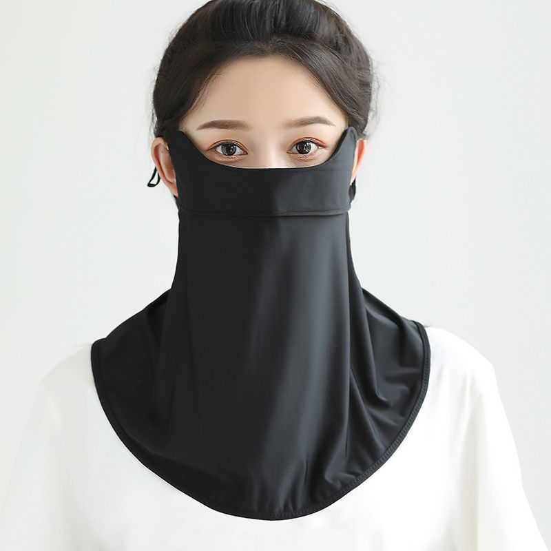 Picture of Summer Ice Silk Long Eye Angle Protection Mask Neck Protection Sun Protection Mask UV Protection Sunshade Cool Sense Riding Veil