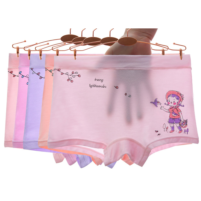Picture of Girls' underwear summer thin boxer modal children's baby children's boxer underwear without pp