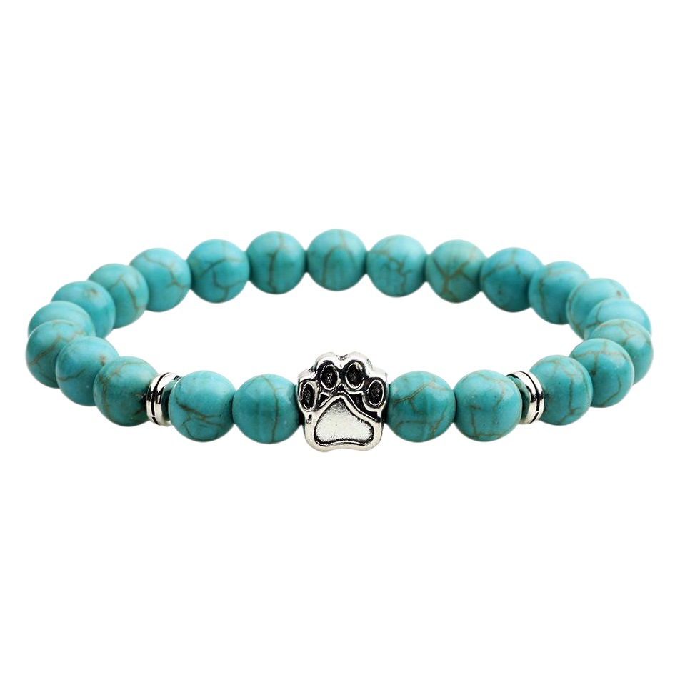 Cross-border fashion jewelry bracelet personality simple natural stone cat claw woven stone bracelet tiger eye blue turquoise bracelet