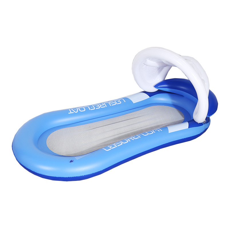 Picture of Factory in stock Swimming Pool Inflatable Floating Row Foldable Striped Floating Bed Water Amusement Hammock Single Recliner Floating Row
