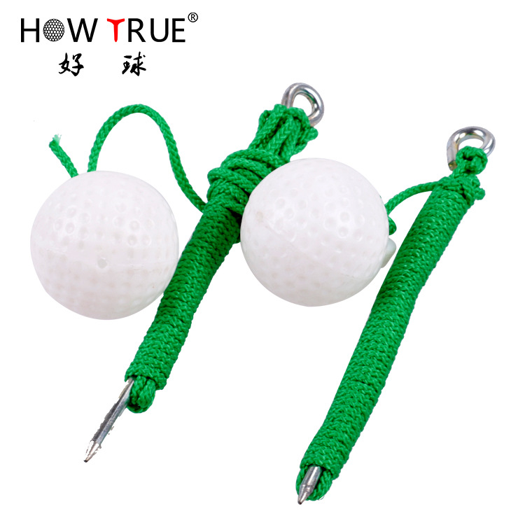Factory golf green ball practice ball rope ball swing practice accessories wear rope ball golf accessories