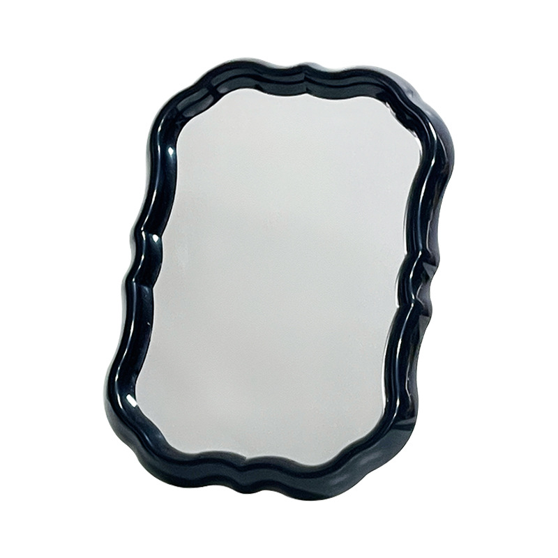 Picture of New flower mirror creative dormitory bedroom desktop high-value student dormitory makeup mirror desktop dressing mirror