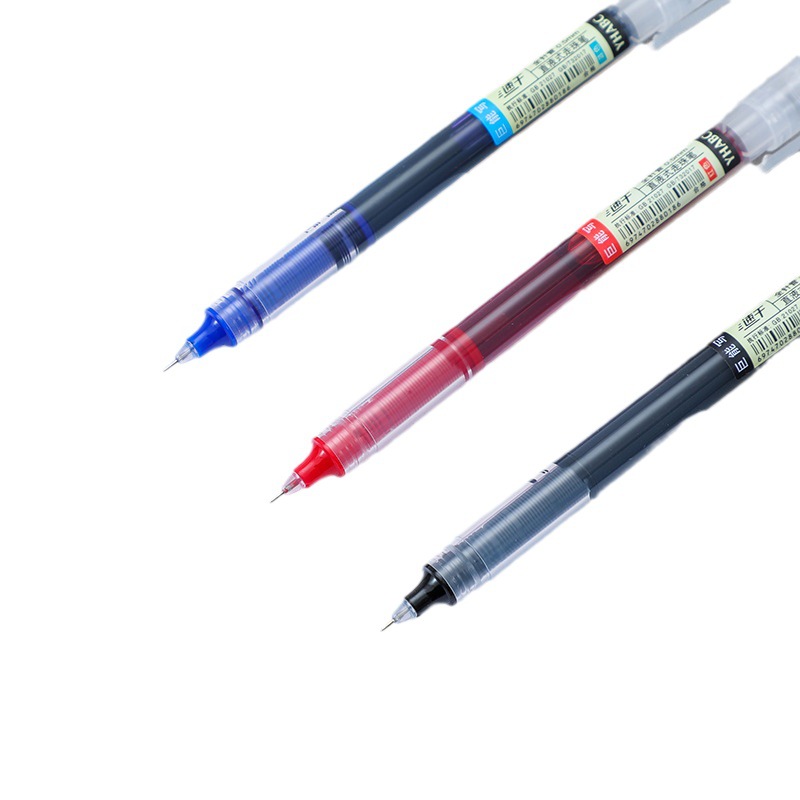 Picture of Straight Liquid Quick-Drying Ball Pen Gel Pen Black Pen Signature Pen Student Water Pen Stationery Needle Pen Wholesale Carbon Pen