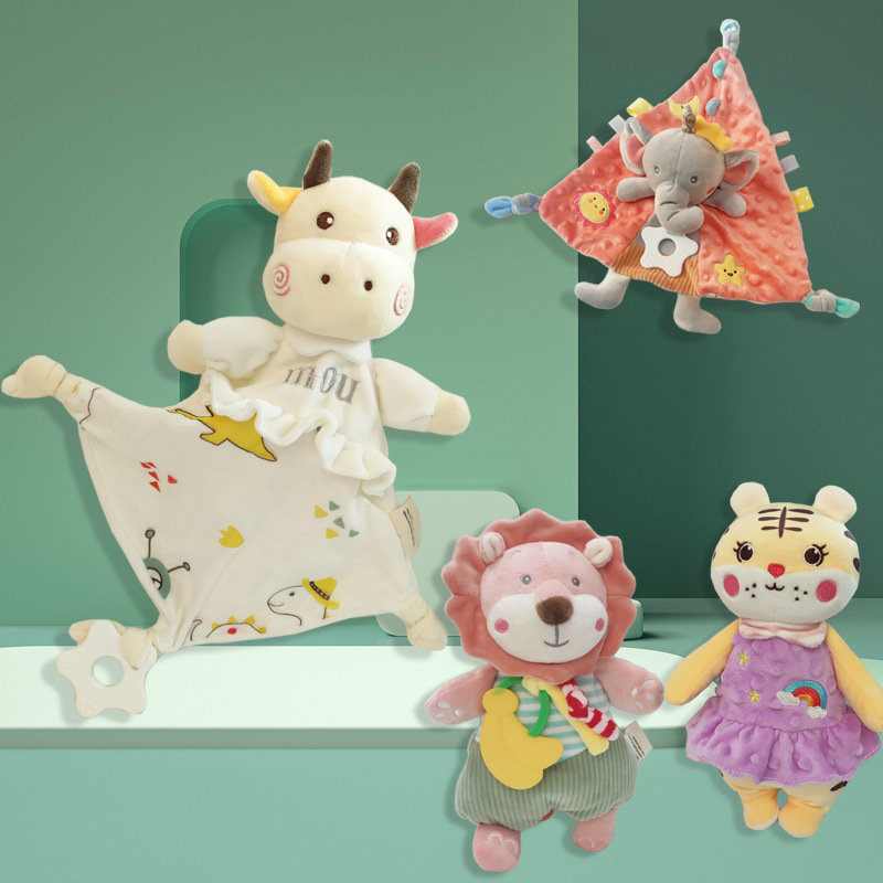 Picture of Baby early education puzzle anting towel bean label can be imported bite baby soothing sleeping doll manufacturers direct supply