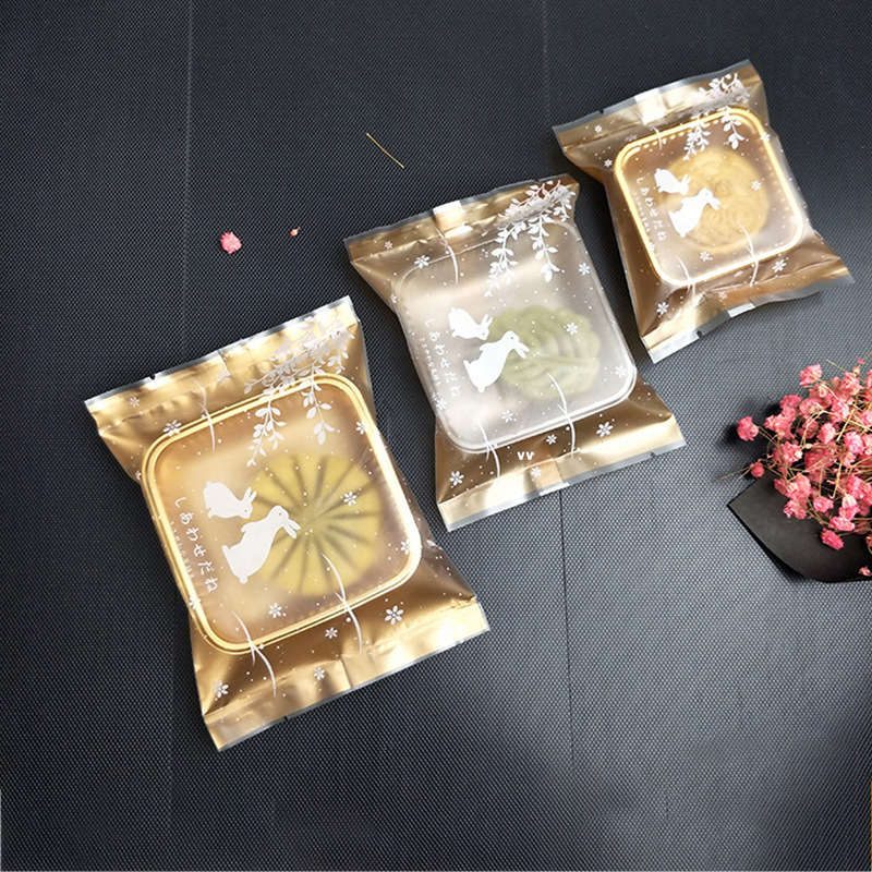 Factory Golden Sanding Machine Bags Mid-Autumn Moon Cake Packaging Bags Biscuit Bags Egg Yolk Packaging 100 Wholesale