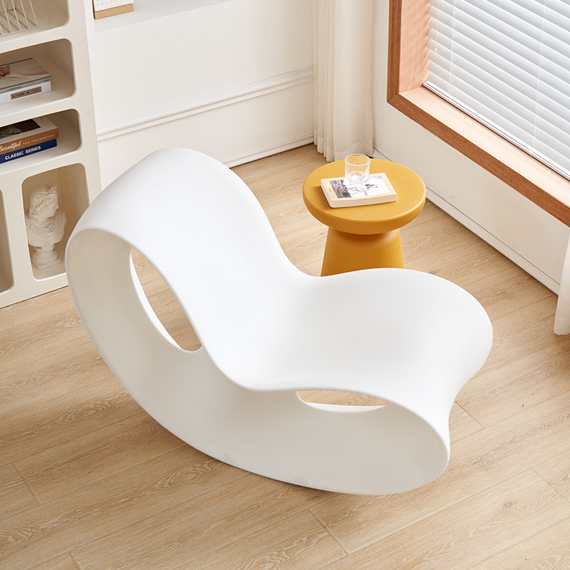 Picture of Living Room Rocking Chair for Home Use in Small Apartments, Leisure Butterfly-Shaped Lazy Chair, Single Modern Recliner with Creative Design