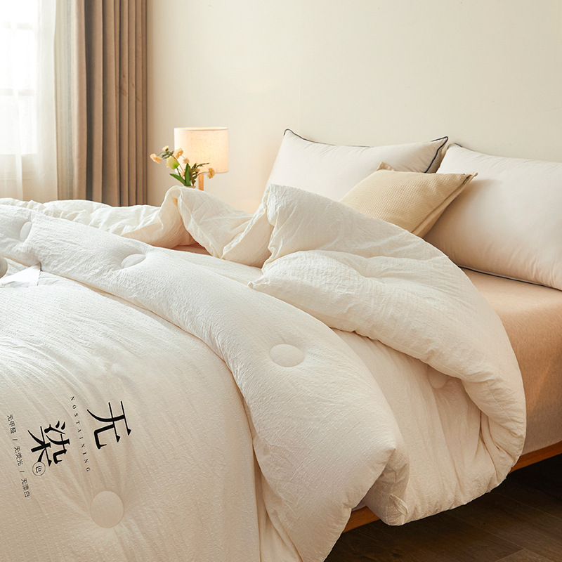 Picture of Cross-border mother and infant grade soybean fiber quilt thick quilt spring and autumn quilt winter quilt wholesale warm single quilt core quilt