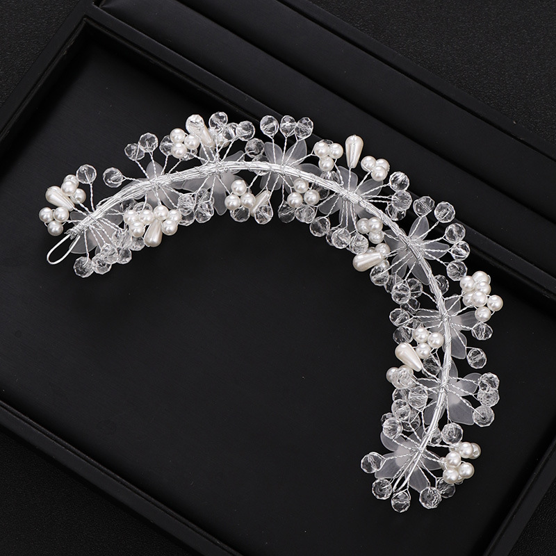 Picture of Tuan Ming Xin Niang Jewelry Handmade Crystal Flower Hair Band Children's Performance Hair Accessories Wedding Dress Wedding Accessories