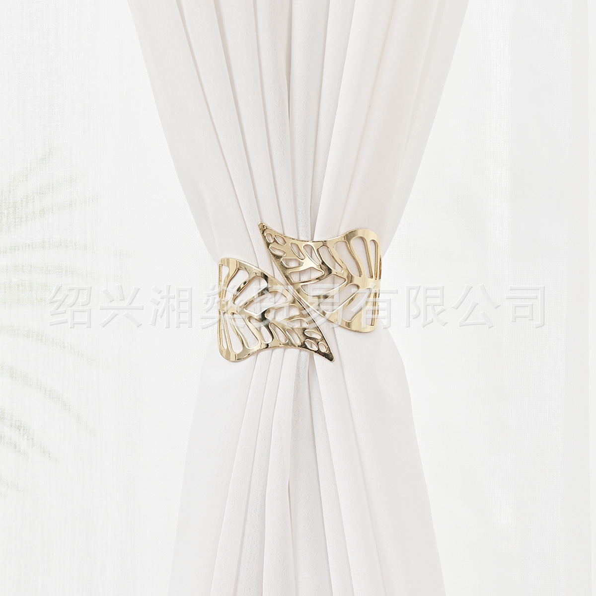 Modern simple metal hollow leaf clip curtain strap Amazon Middle East decorative window screen buckle finished product in stock