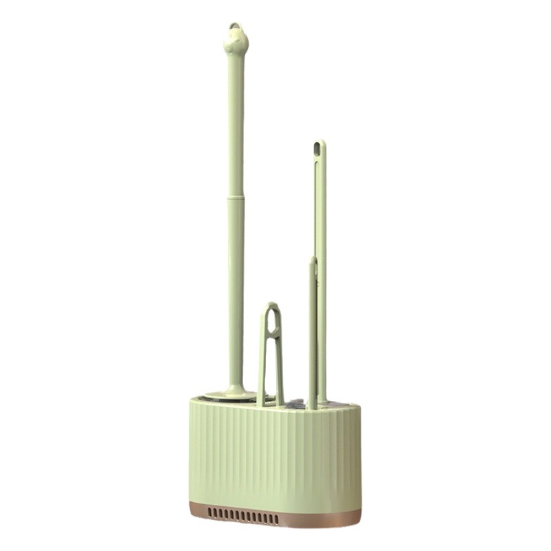 Toilet brush household non-dead corner wall hanging toilet cleaning brush four-in-one suit light luxury toilet brush storage rack