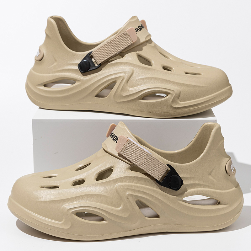 2025 Hole Shoes Men's Summer New Outfit Non-Slip Soft Bottom Men's Shoes Shoes for Stomping Shoes Sports Coconut Sandals