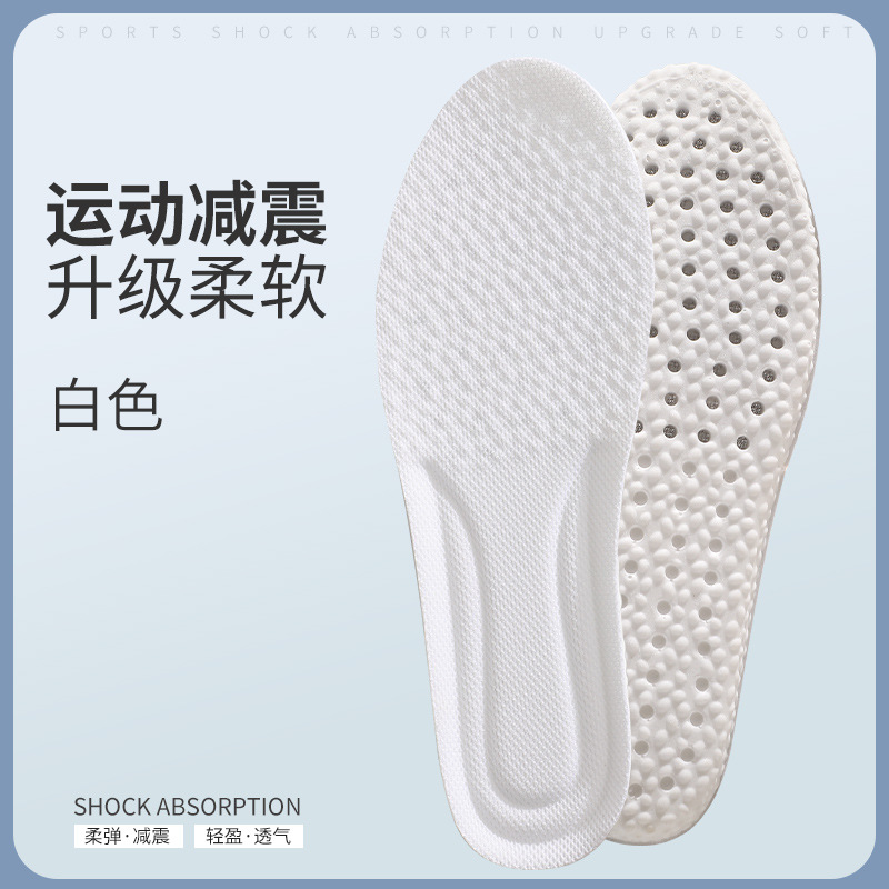 Picture of Sports Insole PU High Elastic Antibacterial Deodorant Breathable Sweat Absorbing Comfortable Shoes Full Pad Feeling Popcorn Insole
