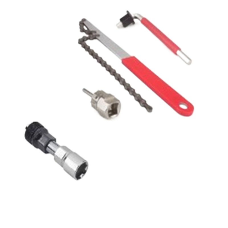 Bicycle Integrated Axle Tool 8mm Hexagon with 4 Square Head Cap 2 Wrench Flywheel Tool Maintenance Tool