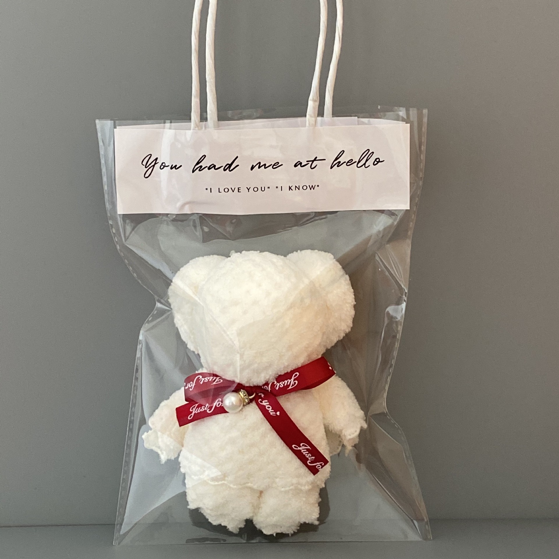 Picture of Coral Fleece Cute Bear Square Bridesmaid Best Man Accompanying Gift Opening Ceremony Shop Gift Pineapple Small Towel