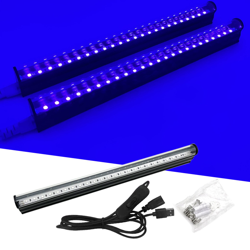 Picture of Black light LED UV tube bar KTV stage lamp T5T8 fluorescent detection violet light UV curing lamp