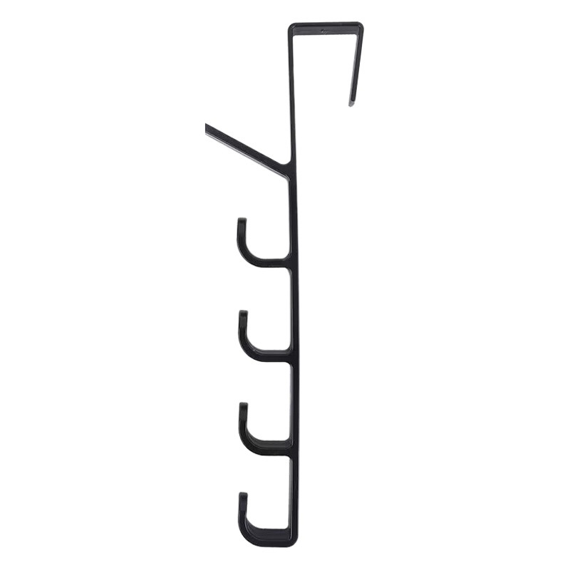 Picture of Door Hook Coat Hook Punch-free Door Hanger Artifact Cabinet Wardrobe Dormitory Door Hook Storage Rack