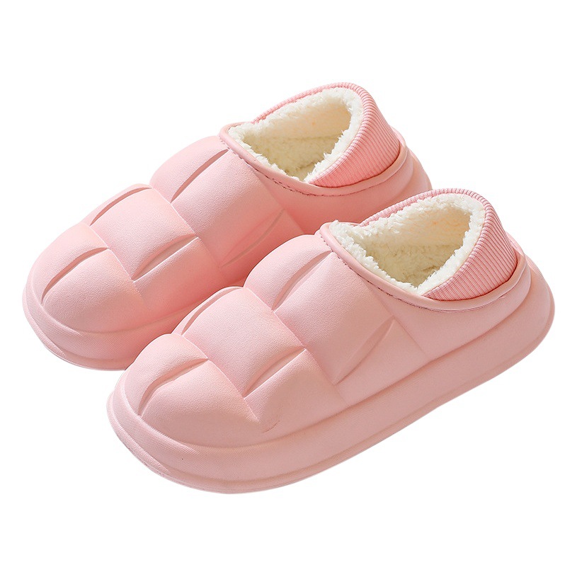 Winter New Cotton Slippers Indoor Home Non-slip Soft Bottom Home Home Couple Same Style Warm and Comfortable Slip-on