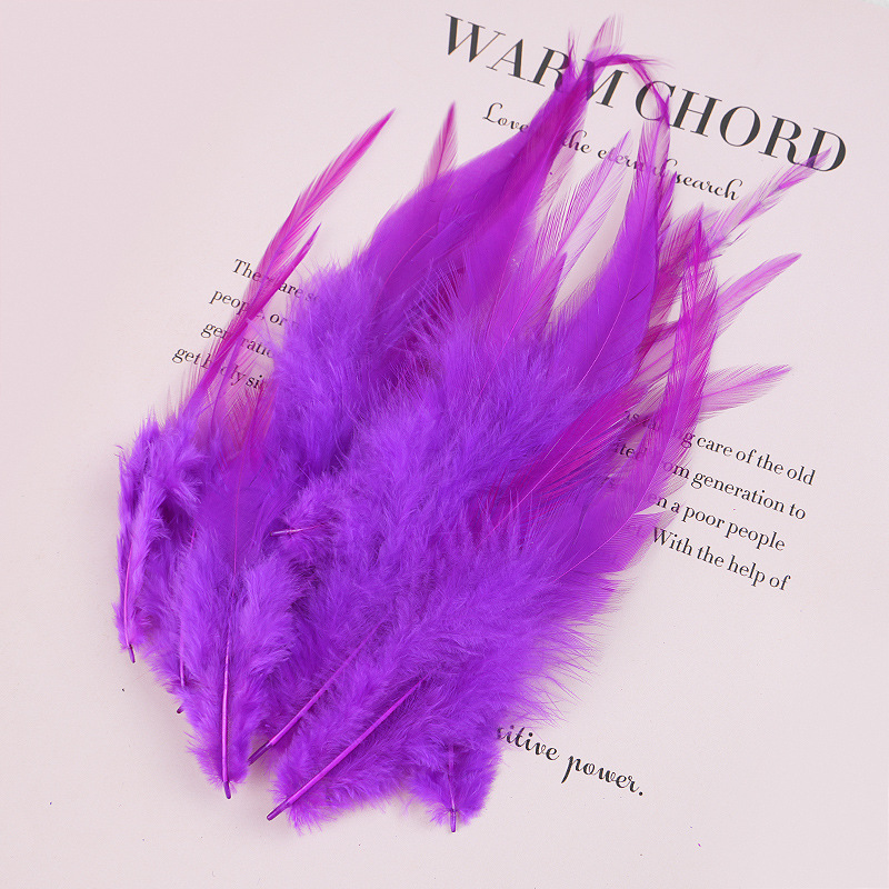 Picture of Factory wholesale diy color feather 200.00 cm-266.66 cm inch white pointed feather feather accessories dream catcher clothing decoration