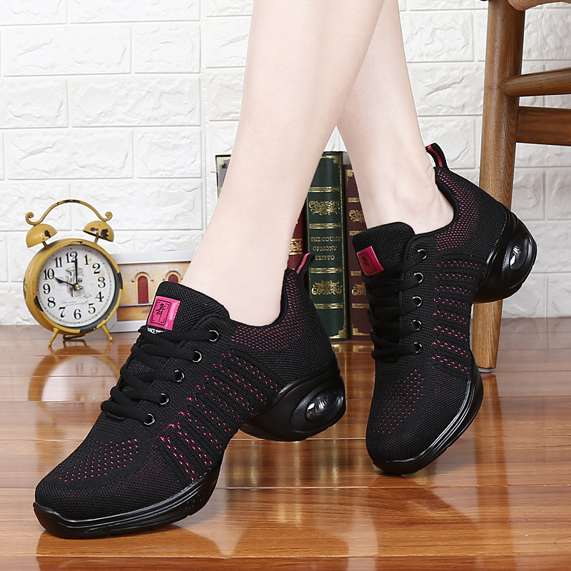 Square dance shoes sailor ghost step with Four Seasons breathable dance shoes women's adult square dance women's shoes soft bottom