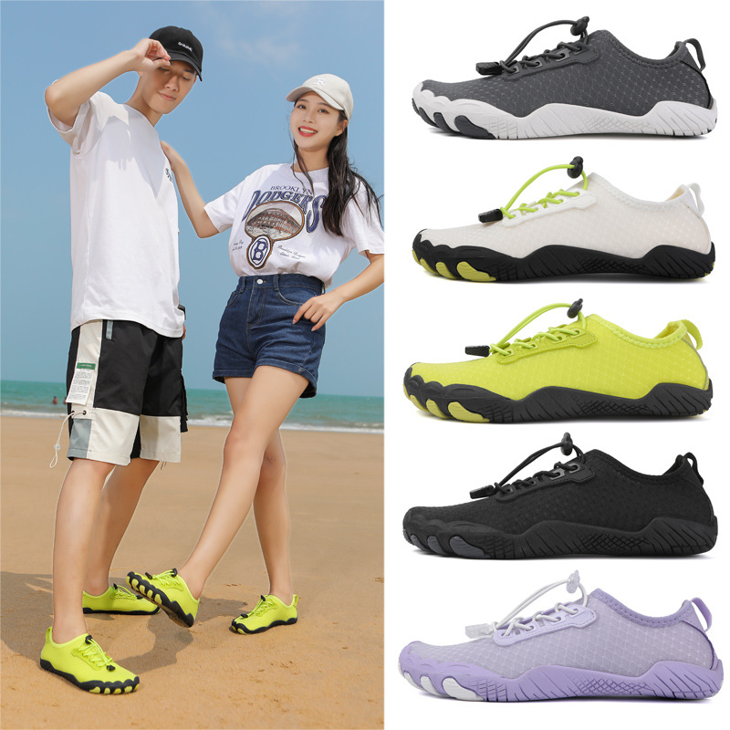 Cross-border new outdoor hiking shoes, quick-drying, breathable, wading shoes, couples, beach swimming, river tracing shoes, lightweight five-finger shoes