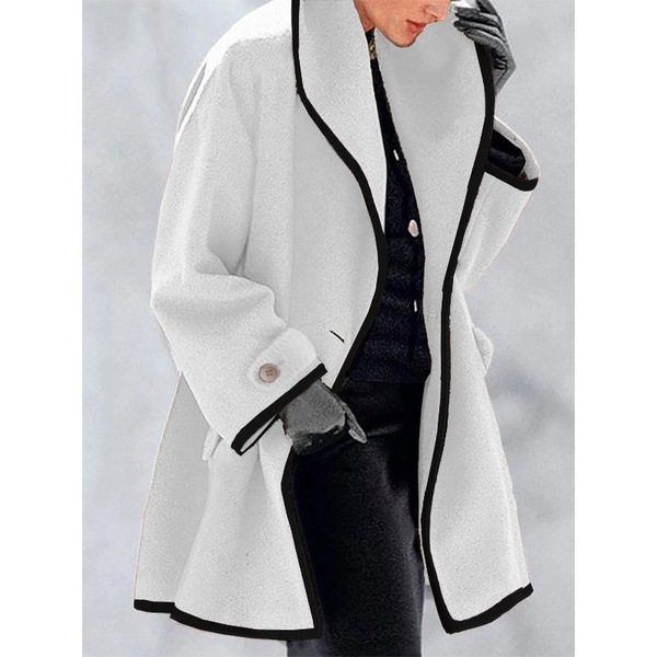 Picture of Plus-size spring clothing Nordic Autumn and Winter Simple Personality Thin Hooded Woolen Women's Outside