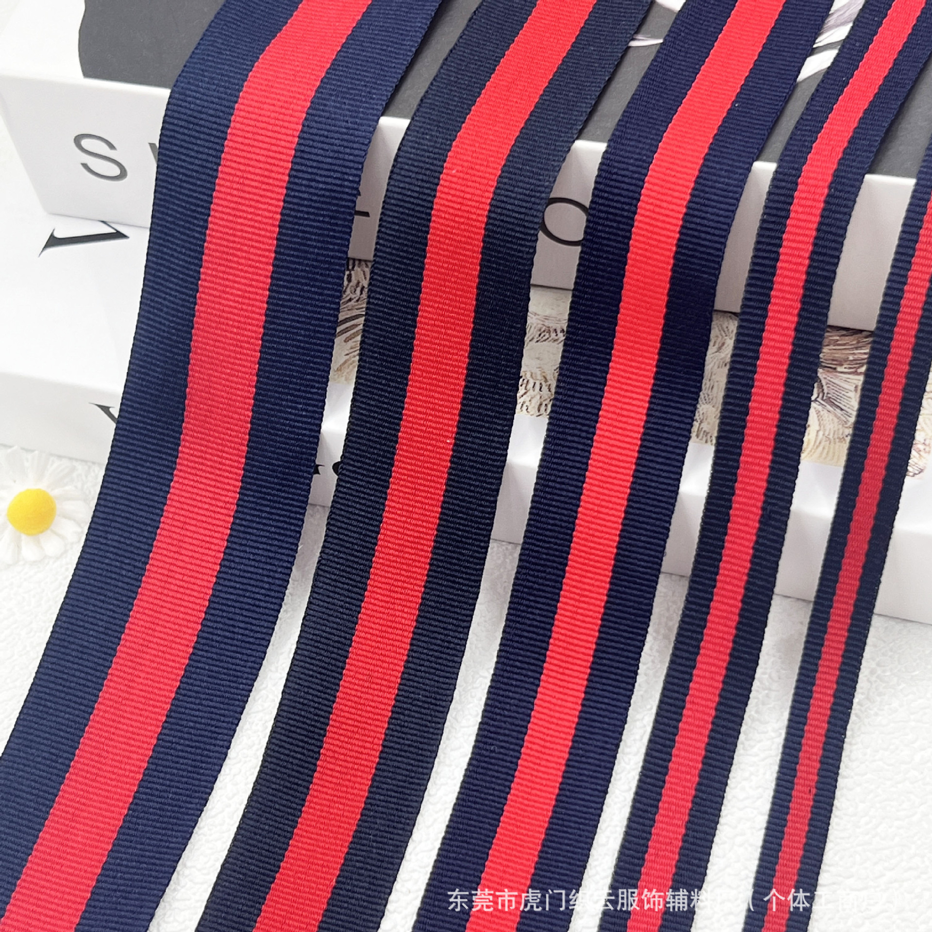 in stock color stripe color jacquard webbing shoe cap thread home textile luggage cap tooth edge with garment accessories new