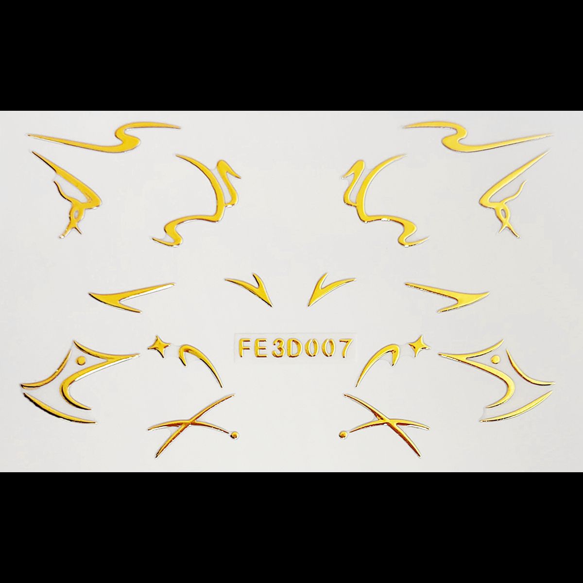 Picture of European and American laser eyeliner stickers 3D relief butterfly eye makeup makeup stickers stage performance tattoo stickers