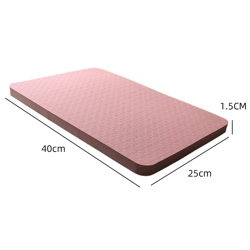 Picture of Abdominal Wheel Flat Support Mat Yoga Kneeling Mat Thickened Ankle Pilates Balance Soft Collapse Mat Tpe Material Kneeling Mat