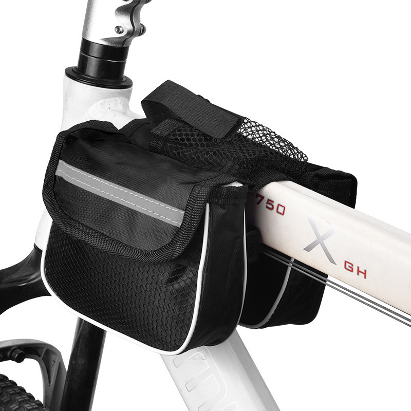 Picture of Bicycle Front Beam Bag Mountain Bike Large Capacity Waterproof Mobile Phone Beam Hanging Bag Cycling Equipment