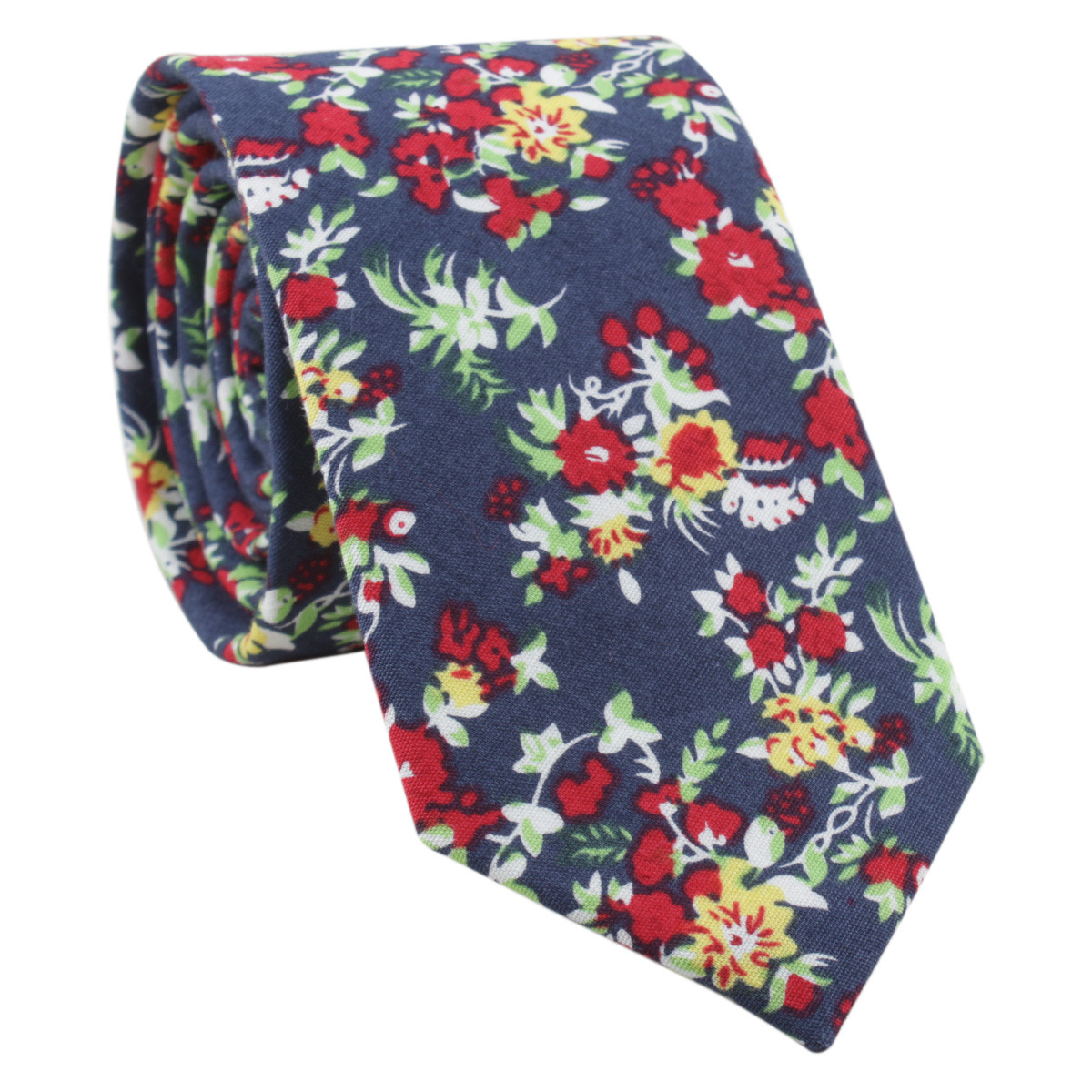 Picture of Cotton tie men's printed fashion casual flower cotton narrow tie AliExpress tie cross-border e-commerce supplier