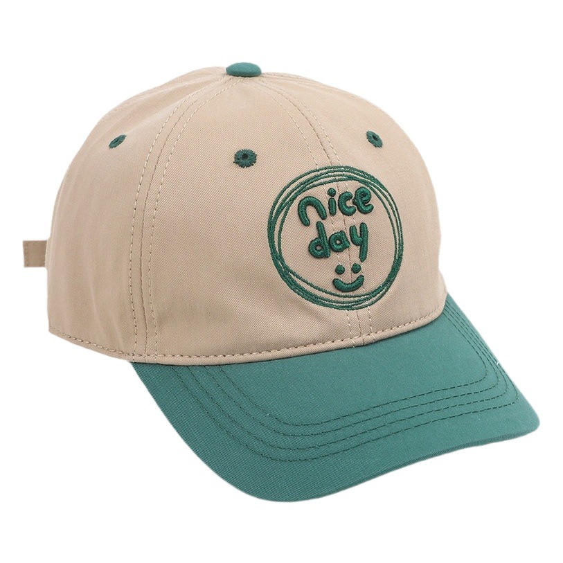 Chuangpei children's cap spring and summer handsome cap Macaron color matching children's baseball cap can be customized logo