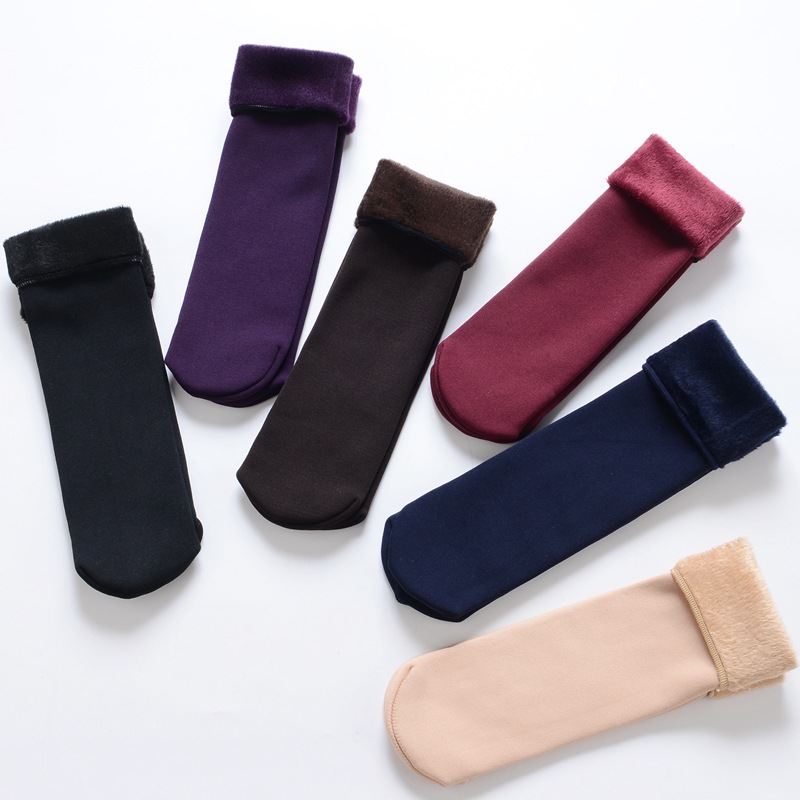 Terry Socks with Extra Fleece and Thickened Winter Version, Snow Socks, New Socks for Taobao Micro-Business, Warm Socks Wholesale, Cold-Proof