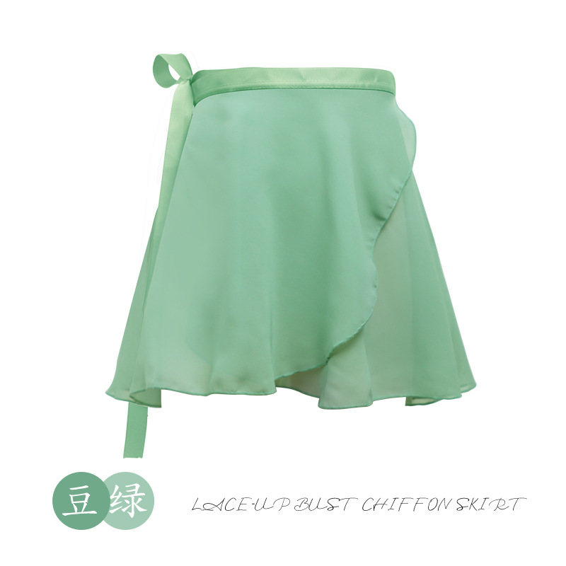Picture of A generation of hair adult dance gauze skirt practice clothing body ballet dance skirt lace-up one-piece chiffon skirt