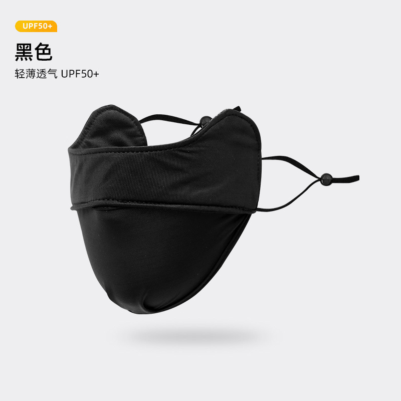 Picture of Sunscreen Mask Women's Anti-ultraviolet Summer Thin Breathable Three-dimensional Sunshade Full-face Ice Silk Mask Face Mask Eye Corner Protection