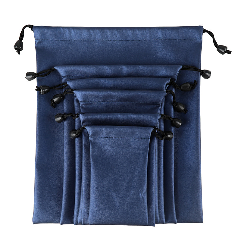 Picture of Color pu mobile power headset waterproof cloth bag mobile phone charging treasure drawstring pocket jewelry storage bag printing