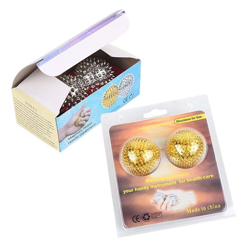 Picture of Magnetic Massage Ball Relaxation Muscle Finger and Foot Pressure Massage Thorn Ball Training Hedgehog Ball Palm Massage Ball