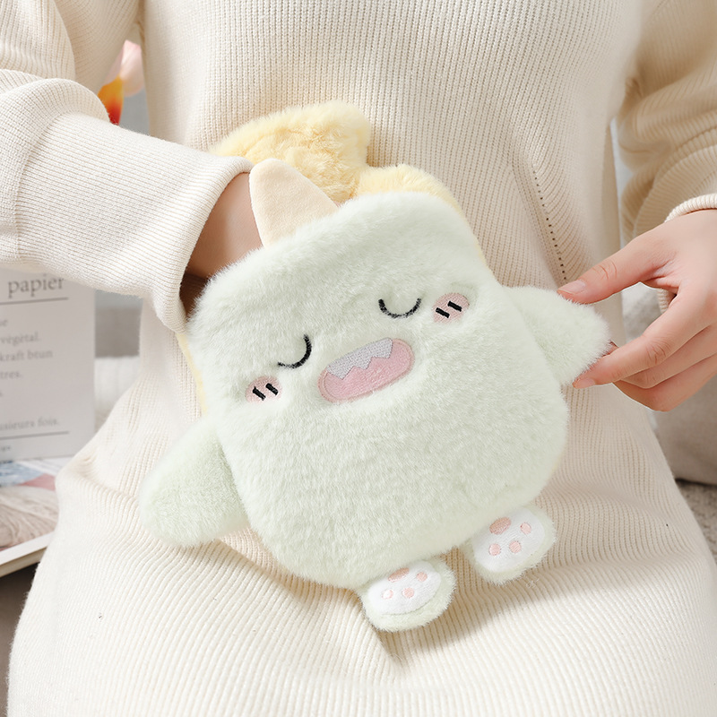 Picture of New Cute Plush Hand-Held Water-Filled Hot Water Bottle Thickeneded Explosion-Proof Pvc Hot Water Bottle Removable and Washable Spot Wholesale
